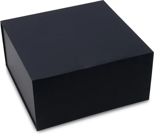 Miniatura 9 de Prime Line Packaging Cajas de regalo de Navidad con tapas, cajas de regalo navideñas para regalos, caja de regalo negra mediana, plegable para Negro