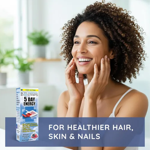 Miniatura 5 de Essential Source Tiras de energía sublinguales de vitamina B12 de metilcobalamina de 2,000 mcg Biotina, B6, 5-MTHF L-metilfolato Vitaminas B12