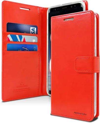 Miniatura 33 de GOOSPERY Blue Moon Wallet para Samsung Galaxy Note 10 Case (2019) Funda de cuero con tapa (Negro)