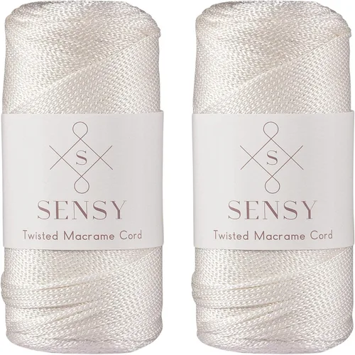 Miniatura 106 de Sensy Premium Cuerda de Poliéster de 2mm 251 Yardas Cuerda de Polipropileno 100% Cordón de Macramé 2mm Cordón para Bolsa de Ganchillo Cuerda