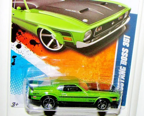 Miniatura 3 de 2011 Hot Wheels '71 Mustang Boss 351 Verde Claro # 90/244