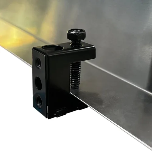 Miniatura 6 de Paquete de 100 abrazaderas de viga, ganchos de abrazadera atornillados de acero negro de 1/4 "-20 utilizados en combinación con gancho en J