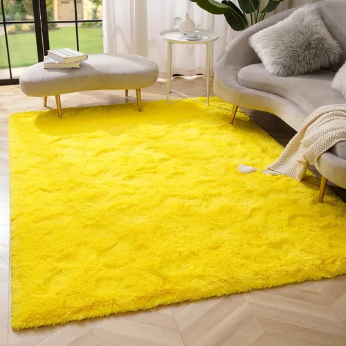 Miniatura 24 de Amearea Alfombra de Área Peluda Esponjosa para Dormitorio de Niños Sala de Estar, Extra Suave y Difusa Alfombras Peludas, Antideslizante, Alfombra