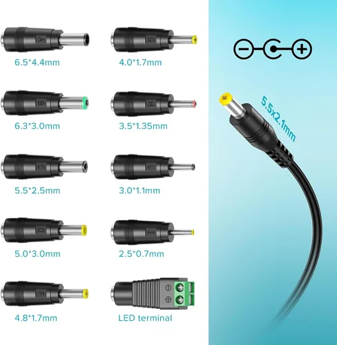 Miniatura 3 de Conmutación de suministro de adaptador de corriente Powseed 36w AC de múltiple voltaje 5v 6v 7,5v 9v 12v 13,5v 15v de selección libre