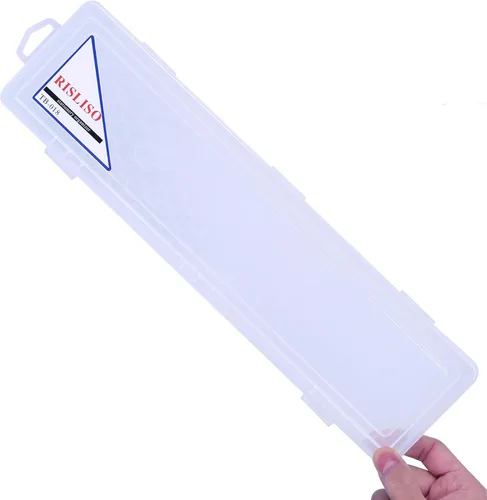 Miniatura 10 de Caja Portapinceles para Artista PaintBrush, Portátil de Plástico Duro Transparente, Pequeño Estuche de Viaje para Pinceles de Acuarela con Insertos