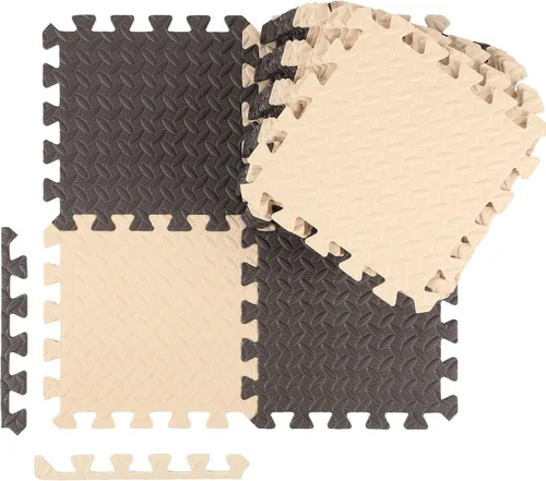 Ecally 100 piezas tapetes de espuma de 12 x 12 pulgadas para gimnasio, alfombrillas de suelo para gimnasio en casa cubren 96 pies cuadrados, Azul