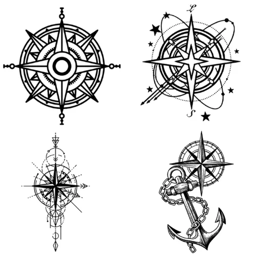 Miniatura 3 de INKARTLINK Tattoo Tech, 4 hojas de tatuaje semipermanente, tatuajes temporales de diseño artístico para adultos, dura 1-2 semanas, impermeable