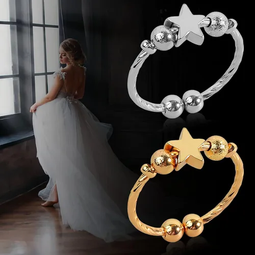 Miniatura 2 de Anillo de cóctel unisex para adultos alianzas de boda para aliviar el estrés y la ansiedad para hombres y mujeres anillo para mujer anillos