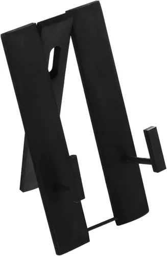 FOMIYES Soporte para ventilador japonés, soporte para ventilador de mano para almacenamiento y exhibición, superficie lisa sin rebabas, color negro