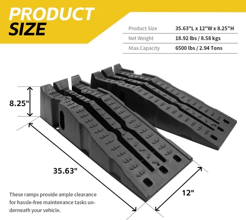 Miniatura 2 de MaxxHaul 50947 Rampa de Carga Apilable para Vehículos 6500 Libras de Capacidad por Par 3250 Libras por Rampa Paquete de 2