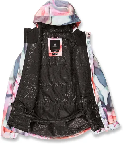 Miniatura 3 de Volcom Chaqueta con capucha Bolt para mujer, con aislamiento para snowboard y esquí, Negro