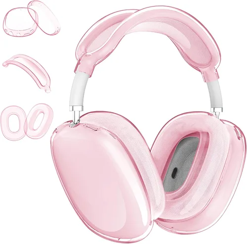 Miniatura 13 de Aircawin Funda transparente para AirPods Max, funda transparente a prueba de golpes para Airpods Max, funda protectora de TPU suave antiarañazos,
