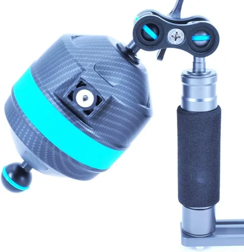 Miniatura 10 de Brazo flotante de flotabilidad, soporte de buceo DIVTEK con soporte de bayoneta Nauticam, ligero mejorado para cámara subacuática, bandeja de cámara