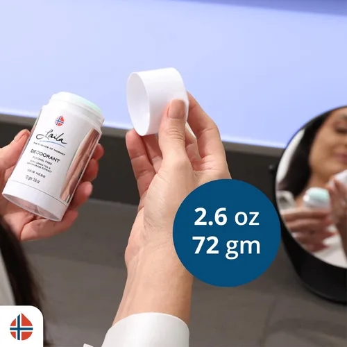 Miniatura 3 de Geir Ness Desodorante Laila con extractos de té verde y citronela, sin alcohol ni aluminio para pieles sensibles, aroma fresco y limpio de larga