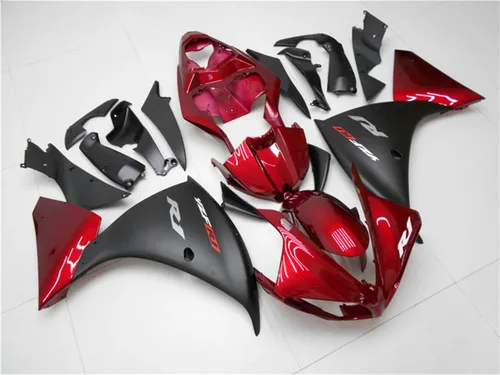 Miniatura 2 de Molde de inyección rojo negro carenado apto para Yamaha 2009 2010 2011 YZF R1 Kit pintado del mercado de accesorios ABS plástico conjunto