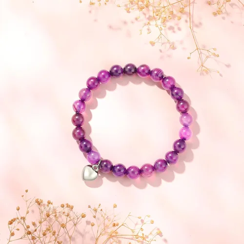Miniatura 2 de Ralukiia Regalo para mujeres después de la cirugía, pulsera de amatista con oraciones curativas, regalos inspiradores de animación para mujeres