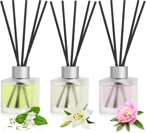 Miniatura 10 de Difusor de junco, aceites aromáticos cítricos y naranja, fragancia para el hogar, 3.4 onzas líquidas (3.4 fl oz) de larga duración, aceite esencial