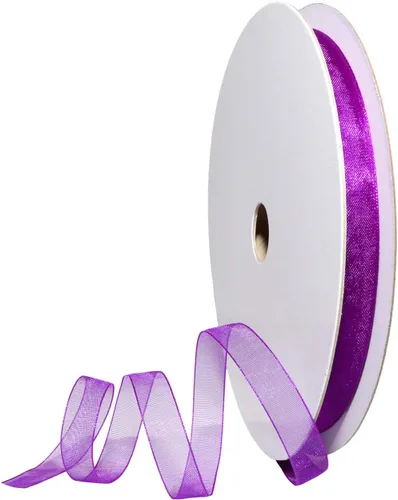 Miniatura 14 de Morex Ribbon 91803/100-609 Cinta de nailon Organdy, 5/8 pulgadas por 100 yardas, color rojo