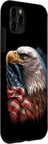 Miniatura 3 de Funda patriótica para iPhone 11 Pro Max con ojos de águila calva americana