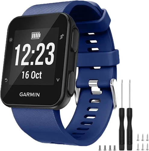 Miniatura 26 de GVFM banda compatible con Garmin Forerunner 35, silicona suave correa de repuesto para reloj inteligente Garmin Forerunner 35, se ajusta a muñeca