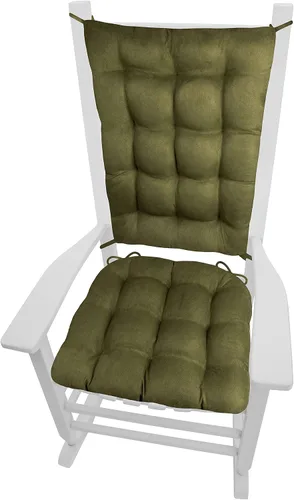 Miniatura 15 de Barnett Home Decor Cojines de microgamuza para mecedora, relleno de espuma de látex, cojín para el respaldo y el respaldo, gamuza vegana