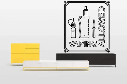 Adhesivos de pared Decor Vape Shop Decal-Smoke Shop Decor-E-Cig Decor-Signboard Vinyl-Vapor Lounge Decor-Bar Sticker-Mural-Wall Art Custom-Room