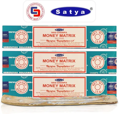 Miniatura 9 de Satya - Varillas de incienso de lavanda francesa, Satya sai Baba Insenses 15 gmx3 (45 gm) paquete con soporte de incienso Raajsee, incienso natural