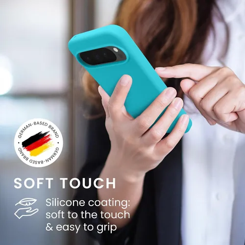 Miniatura 532 de kwmobile Funda Compatible con Google Pixel 6 Pro - Funda de teléfono de silicona TPU con acabado suave - Azul Arrecife