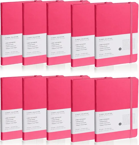 Miniatura 16 de Cuaderno rayado con tapa dura para hombres y mujeres – Cuadernos para escribir, trabajo, escuela, hogar y notas diarias, 160 páginas – Tamaño A5