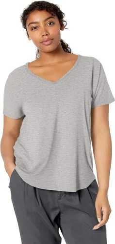 Miniatura 3 de Daily Ritual - Camiseta larga de manga corta con cuello en V para mujer