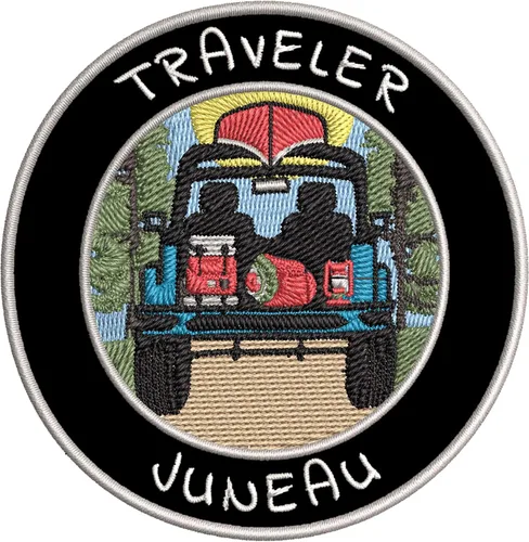 Juneau - Parche bordado de alta calidad para planchar o coser, emblema decorativo para bricolaje, recuerdo de vacaciones, equipo de viaje, ropa,