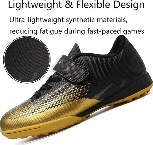 Miniatura 2 de Kids Turf Soccer Shoes Boys Girls Youth Indoor Outdoor Soccer Cleats Football Shoes (ToddlerLittle KidBig Kid)