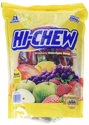 Masticables de frutas Hi-Chew extra grandes, paquete surtido, (165+ piezas) - 1 bolsa