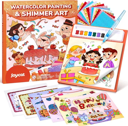 Miniatura 11 de JoyCat Libros para Colorear con Agua, Actividad de Arte y Manualidades, Arte de Princesa Sin Desorden para Niños de 4-8 Años, Kits y Suministros