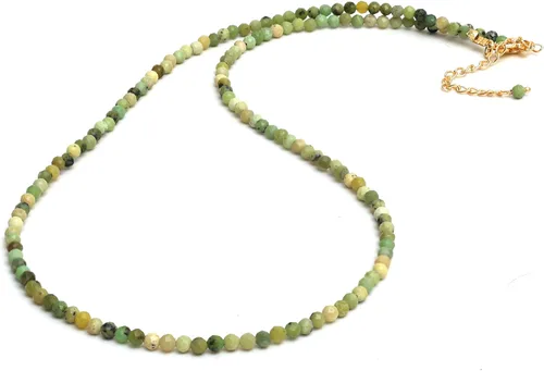 Miniatura 35 de Gempires - Collar de cuentas de piedras naturales hechas a mano, joyería de cristal hipoalergénica de 20 pulgadas, chapado en oro, joyería de moda