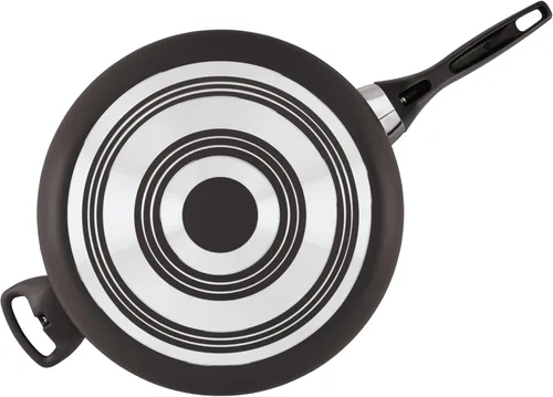Miniatura 8 de Farberware Sartén Jumbo/Para Saltear Antiadherente Apta para Lavavajillas con Mango Auxiliar - 6 Cuartos, Negro