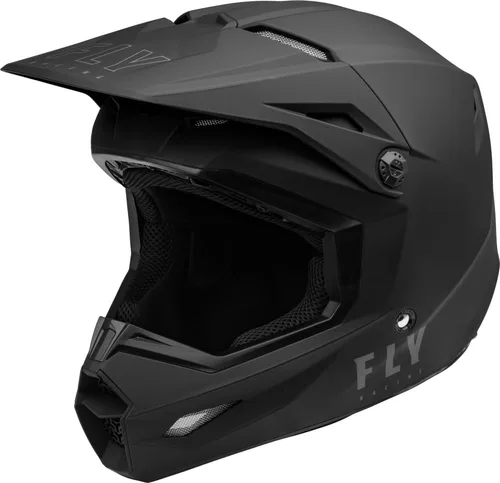 Fly Racing Kinetic Solid MX Motorcycle Helmet – DOT Approved, Lightweight Dual-Density EPS, TFV Ventilation