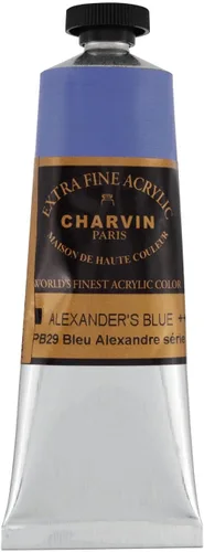Miniatura 95 de Charvin Pintura acrílica profesional extrafina – verde absenta, tubo de 2.1 fl oz, pigmentos de triple fresado, resistente a la luz, pinturas