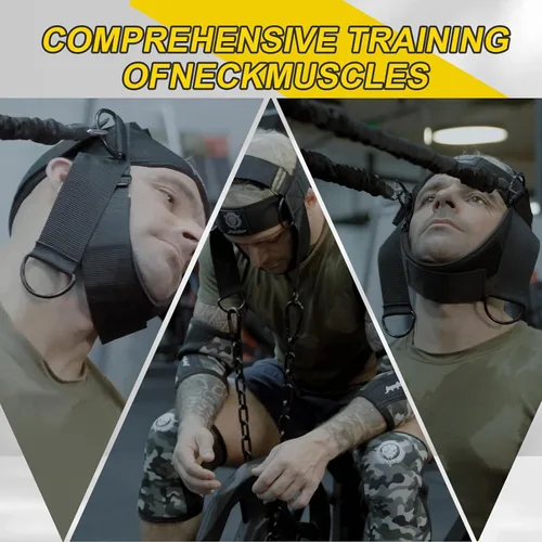 Miniatura 3 de Neck Harness for Increases Neck Core Strength - Neck Exerciser with 30" Heavy Duty Steel Chain for Safely Lifting Weights Up to 280 lbs