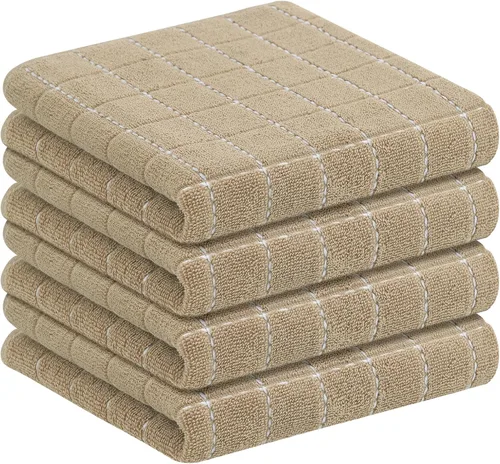 Miniatura 33 de Homaxy Paños de cocina 100% algodón de felpa, toallas de cocina ultra suaves y absorbentes para la cocina, adecuadas para secar y lavar platos