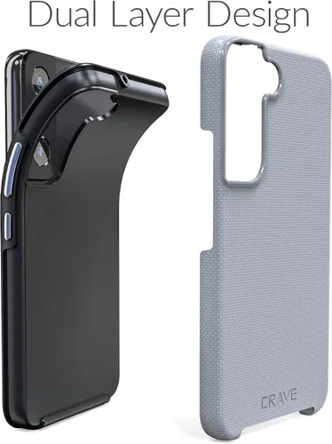 Miniatura 4 de Crave Para Samsung Galaxy S22 Caso, Funda De Doble Capa De Protección A Prueba De Golpes Para Samsung Galaxy S22 5G (6.1 Pulgadas) - Pizarra