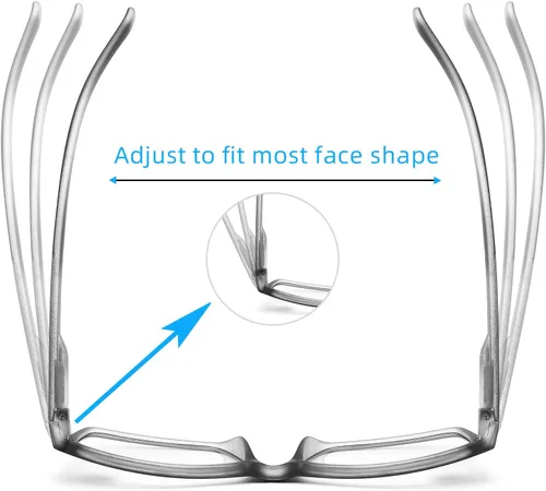 Miniatura 3 de Gafas de lectura con bloqueo de luz azul, paquete de 4 lectores de computadora para mujeres y hombres, anteojos con filtro de rayos UV antirreflejos