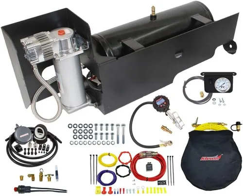 Miniatura 10 de Kleinn Air Horns SDKIT-230 Bocina de tren atornillada/Sistema de aire a bordo para camiones diésel Ford F-250/F-350 Super Duty