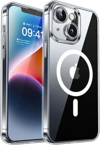 Miniatura 88 de CANSHN Funda magnética compatible con iPhone 17 Pro, mejorada [protección completa de la cámara] [compatible con Magsafe] [mate translúcido] funda