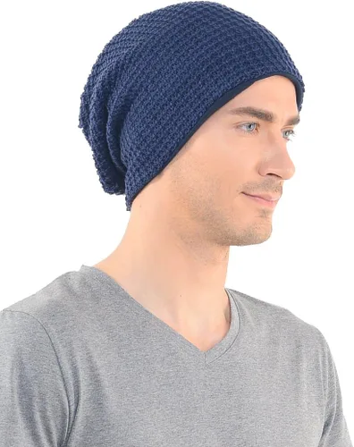 Miniatura 63 de FORBUSITE Gorro de punto largo holgado para hombre para verano e invierno, de gran