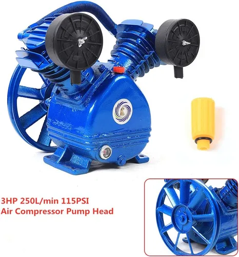 Miniatura 5 de Cabezal de bomba de compresor de aire, cabezal de reemplazo de bomba de compresor de aire tipo V 3HP para reparación de automóviles de fábrica