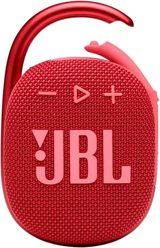 JBL Clip 4: Altavoz portátil con Bluetooth, batería incorporada, característica impermeable y a prueba de polvo Rojo