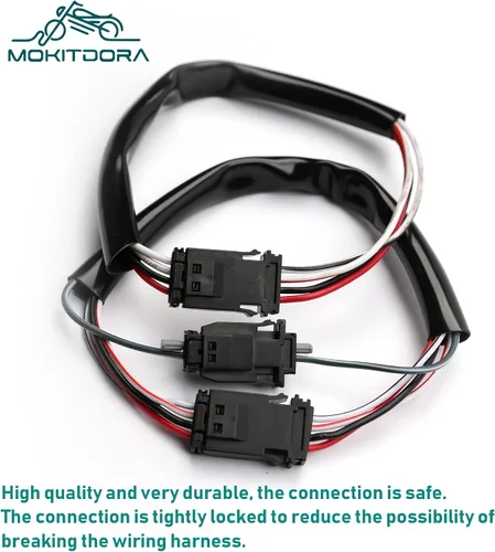 Miniatura 5 de MoKitDora Mazo de cables extendido para manillar CAN-Bus Switch Cableado para Harley Softail Touring Dyna Sportster Modelos 8 pulgadas