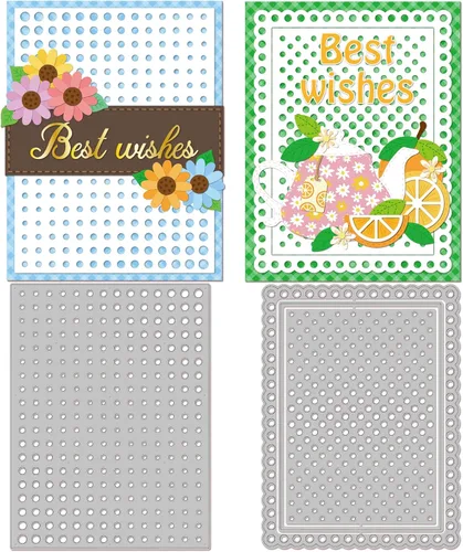 Miniatura 11 de BENECREAT Jaula de pájaros con plantillas de troqueles de corte de acero al carbono con flores, plantillas de troqueles de corte de metal