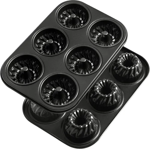Miniatura 7 de Webake molde para hornear donas extragrueso y antiadherente, tamaño estándar, con capacidad para 12 donas de 2.8 pulgadas